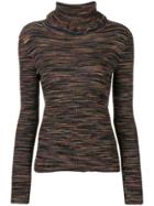 See By Chloé Turtle-neck Ruffle Sweater - Black