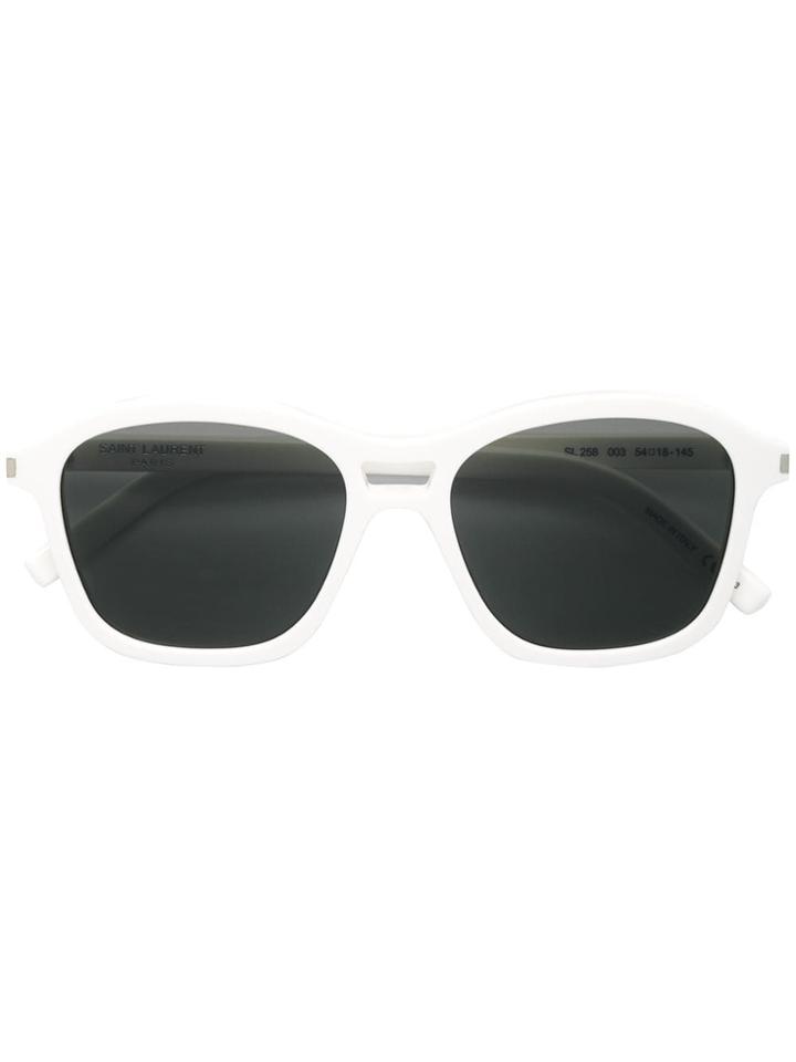 Saint Laurent Eyewear Square Shaped Sunglasses - White