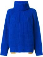 Sacai - Classic Knitted Sweater - Women - Wool - 2, Blue, Wool