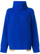 Sacai - Classic Knitted Sweater - Women - Wool - 2, Blue, Wool