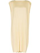 Pleats Please By Issey Miyake Sleeveless Pleated Dress - Yellow