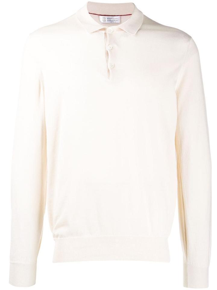 Brunello Cucinelli Longsleeved Polo Shirt - Neutrals