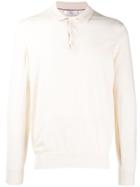 Brunello Cucinelli Longsleeved Polo Shirt - Neutrals
