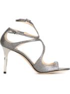 Jimmy Choo Ivette Sandals, Women's, Size: 41, Grey, Leather