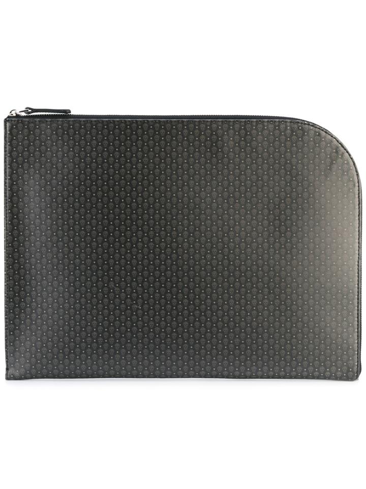 Alexander Mcqueen Micro Skull Clutch - Black