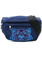 Kenzo Tiger Embroidered Belt Bag - Blue