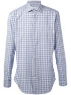 Etro - Plaid Print Shirt - Men - Cotton - 39, Blue, Cotton