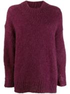 Isabel Marant Oversized Mohair Jumper - Purple