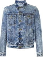 Ami Alexandre Mattiussi Washed Denim Jacket, Men's, Size: Medium, Cotton