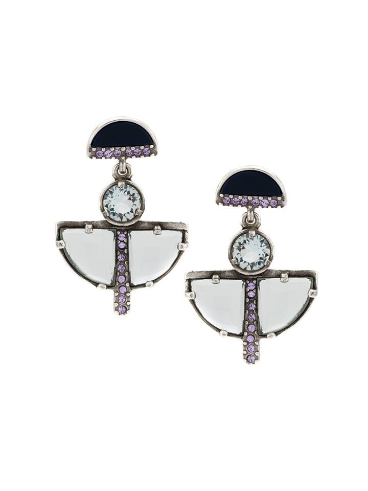 Camila Klein Crystal Earrings - Metallic