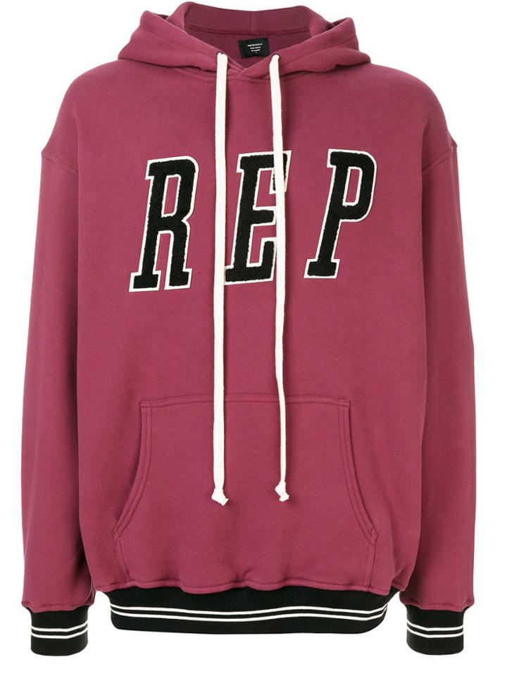 Represent Rep Patch Hoodie - Pink & Purple