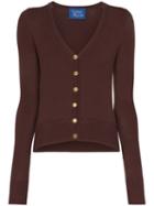 Simon Miller V-neck Fitted Cardigan - Brown