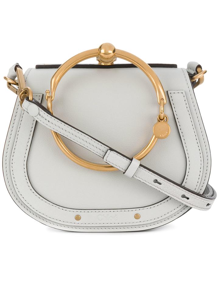 Chloé Designer Embellisihed Bag - Grey