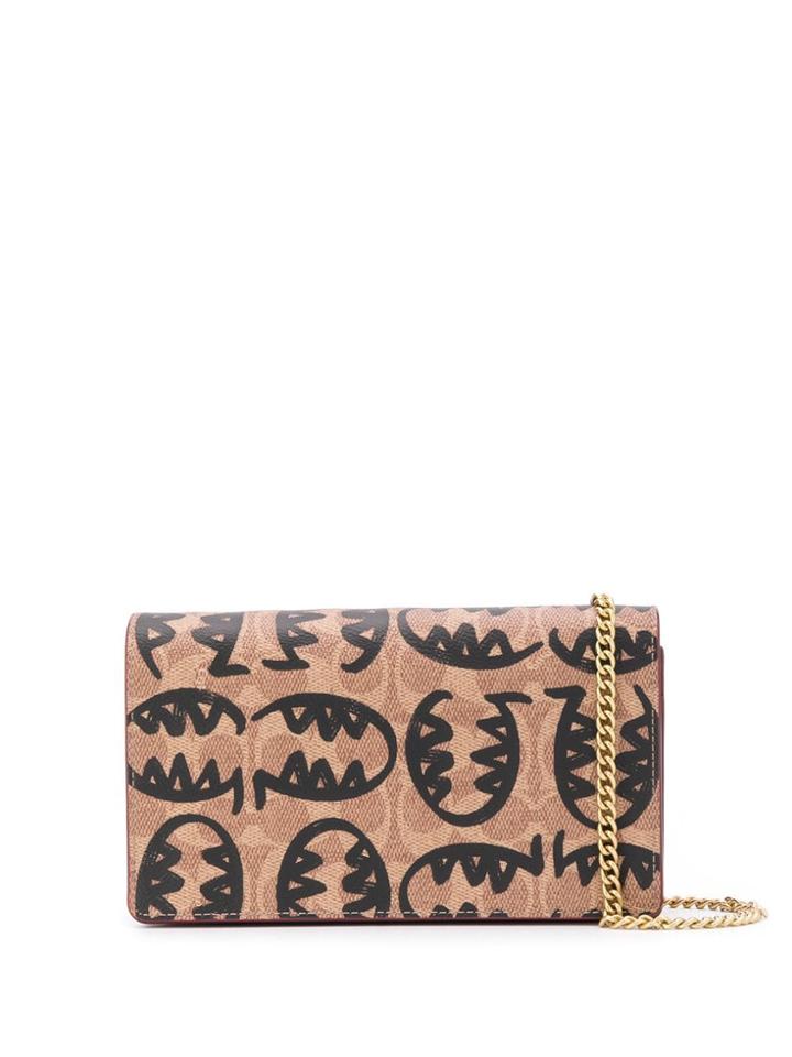 Coach Callie Clutch With Rexy By Guang Yu - Brown