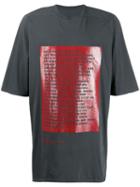 Rick Owens Drkshdw Traume Slogan Print T-shirt - Grey