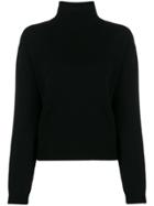 Majestic Filatures Soft Knit Turtleneck Jumper - Black