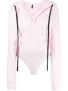 Unravel Project Hoodie Bodysuit - Pink