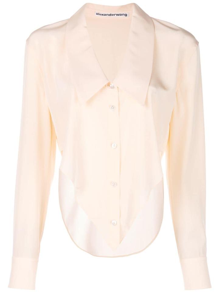 Alexander Wang Asymmetric V-shaped Blouse - Pink