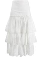Alexis Broderie Anglaise Ruffed Skirt - White