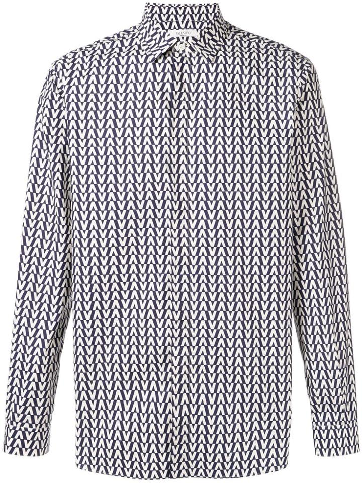 Valentino Optical Valentino Print Shirt - Blue