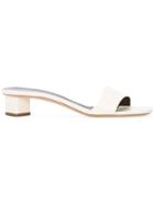 The Row Low-heel Slides - White
