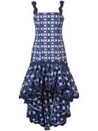 Alexis Krishn Embroidered Dress - Blue