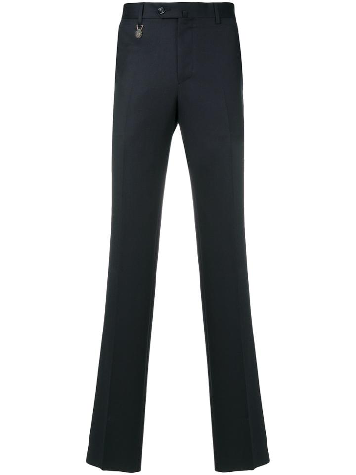 Billionaire Logo Charm Skinny Trousers - Blue