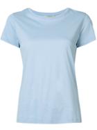 Vince Round Neck T-shirt, Women's, Size: Large, Blue, Cotton