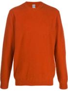Eleventy Crew Neck Knitted Jumper - Orange