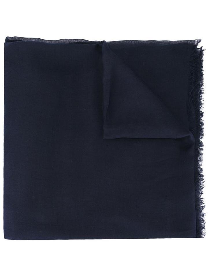 Emporio Armani Classic Scarf, Men's, Blue, Modal