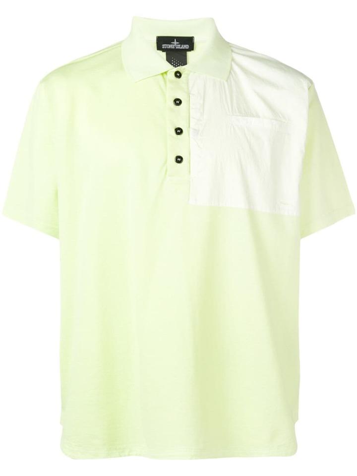 Stone Island Shadow Project Yellow Polo Top