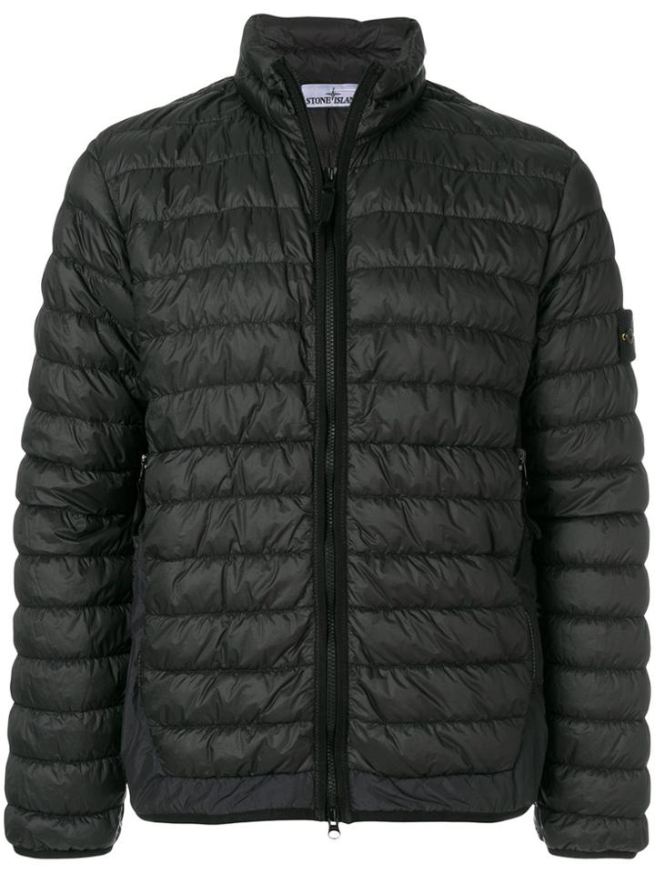 Stone Island Zipped Padded Jacket - Black