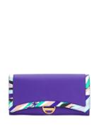 Emilio Pucci Purple Burle Print Wallet