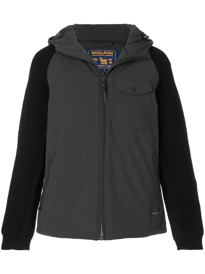 Woolrich Padded Hooded Jacket - Black