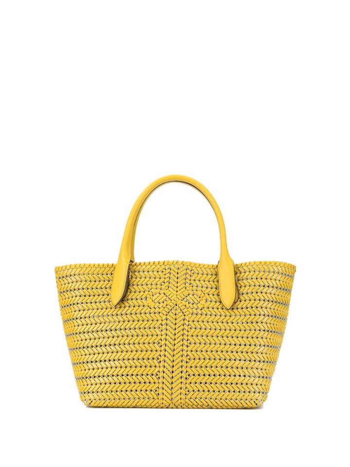 Anya Hindmarch Woven Tote - Yellow