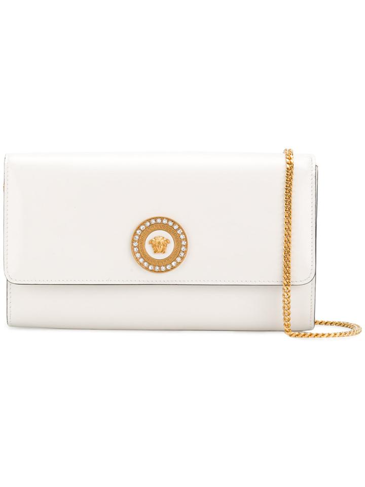 Versace Icon Medusa Head Crossbody Bag - White