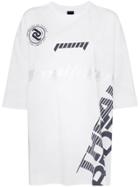 Juun.j Oversized Logo Print T-shirt - White