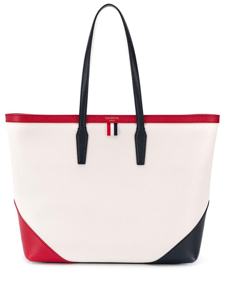 Thom Browne Colour Block Tote - Red