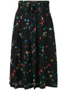 Ps By Paul Smith Colour-block Flared Skirt - Black