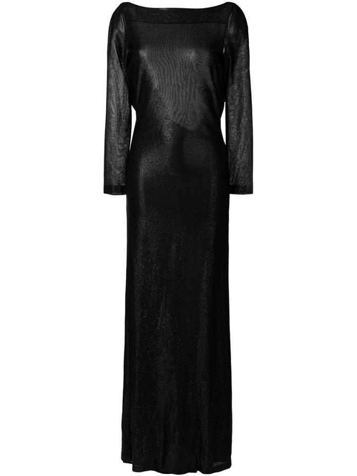 Dsquared2 Metallic Open Back Dress - Black