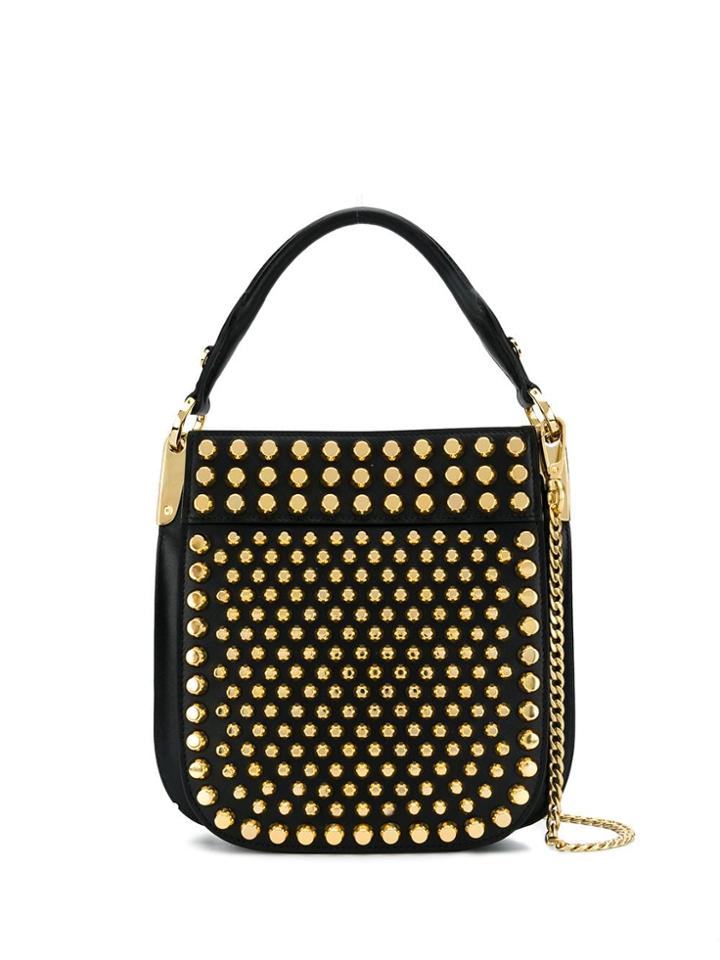 Prada Margit Small Studded Bag - Black