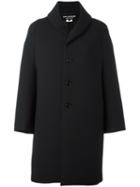 Junya Watanabe Comme Des Garçons Loose-fit Mid Coat, Women's, Size: Large, Black, Polyester/polyurethane/nylon/cupro