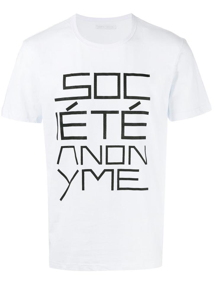 Da Sa Tee - Men - Cotton - M, White, Cotton, Société Anonyme