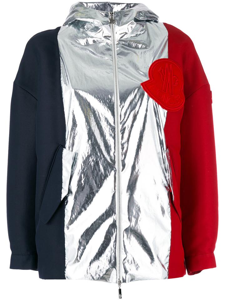 Moncler Gamme Rouge - Tri Colour Jacket - Women - Silk/cotton/polyamide/wool - 1, Black, Silk/cotton/polyamide/wool