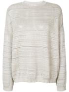 M Missoni Embroidered Knitted Top - Metallic