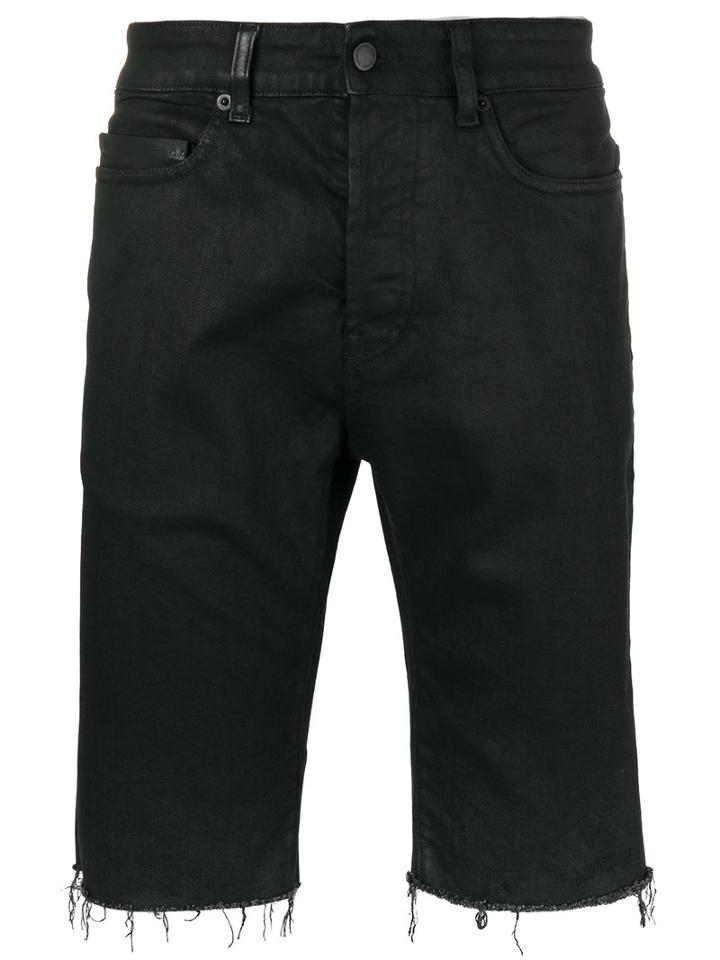 Marcelo Burlon County Of Milan - 'bart' Shorts - Men - Cotton/spandex/elastane - 29, Black, Cotton/spandex/elastane