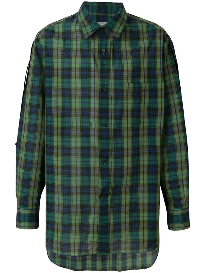 Lanvin Casual Checked Shirt - Green