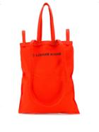 Mm6 Maison Margiela Logo Print Shopper Tote - Orange