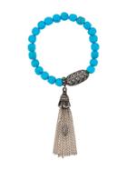 Loree Rodkin Beaded Diamond Charm Bracelet - Blue