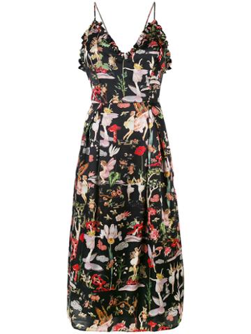 Vivetta - Stella Di Mare Dress - Women - Silk/acetate/cupro - 38, Black, Silk/acetate/cupro